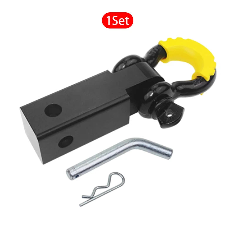 2" shackle receiver recovery shackle block set yellow