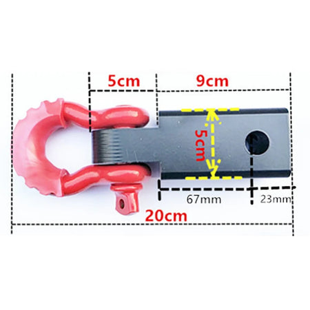 2" Shackle Receiver recovery shackle block dimensions