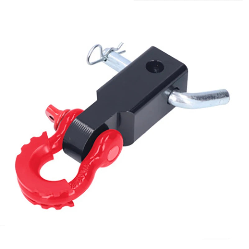 2" shackle receiver recovery shackle block red