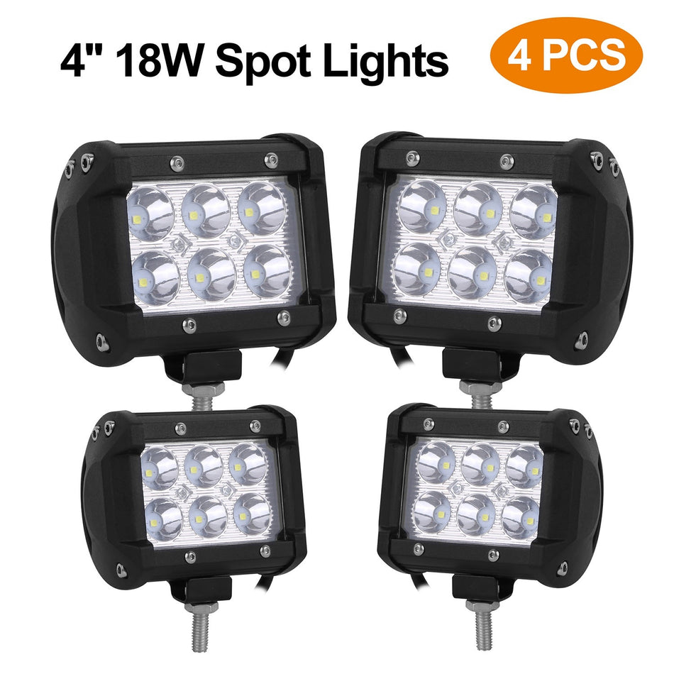 4 pcs 4" spot lights